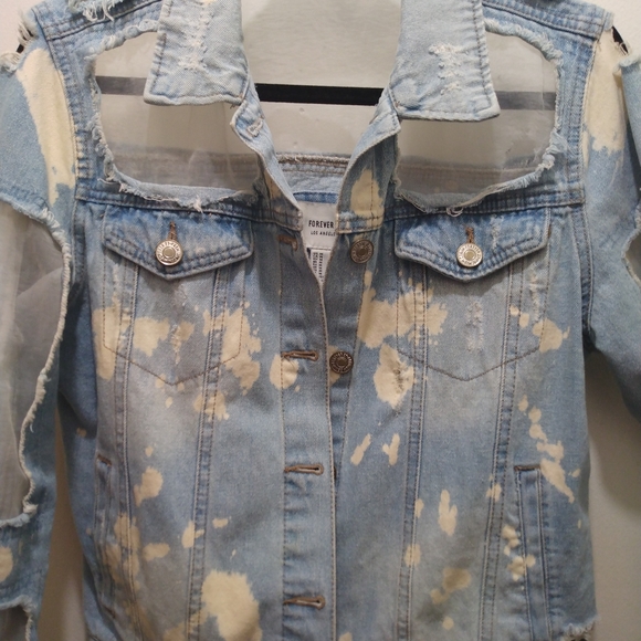 Forever 21 Reconstructed Jean Jacket. Women's medium. - Picture 2 of 8